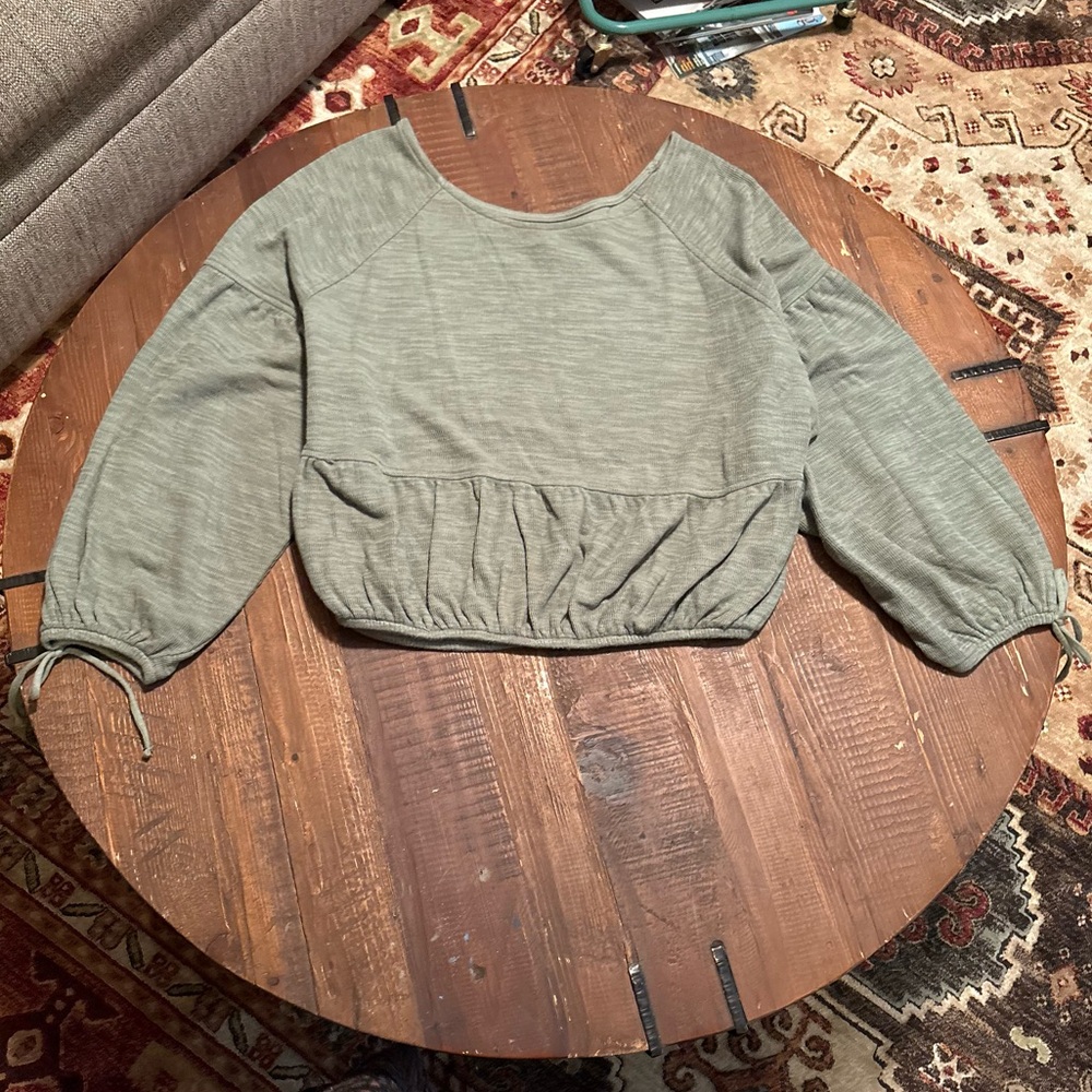 American Eagle Outfitters Sage Green Blouse